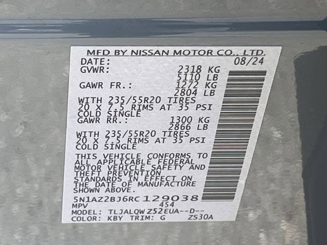 Used 2024 Nissan Murano SV w/ SV Midnight Edition Package FWD image 29