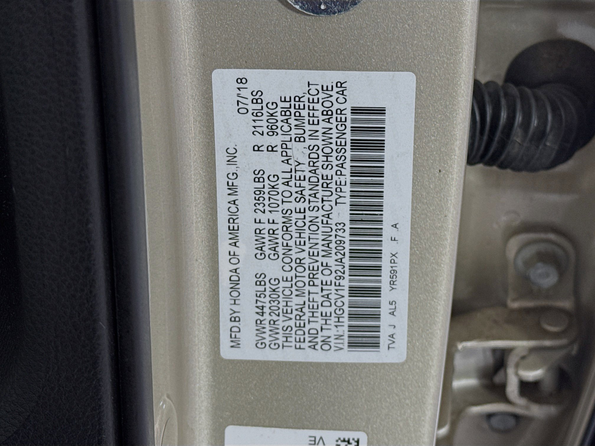 Certified 2018 Honda Accord Touring image 33