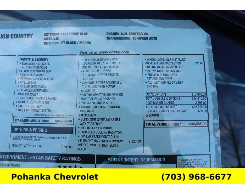 New 2026 Chevrolet Tahoe High Country image 39