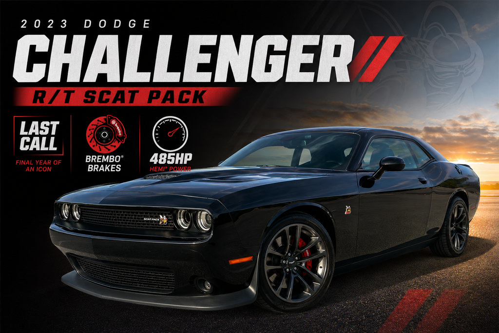 Used 2023 Dodge Challenger R/T Scat Pack w/ Plus Package RWD image 1