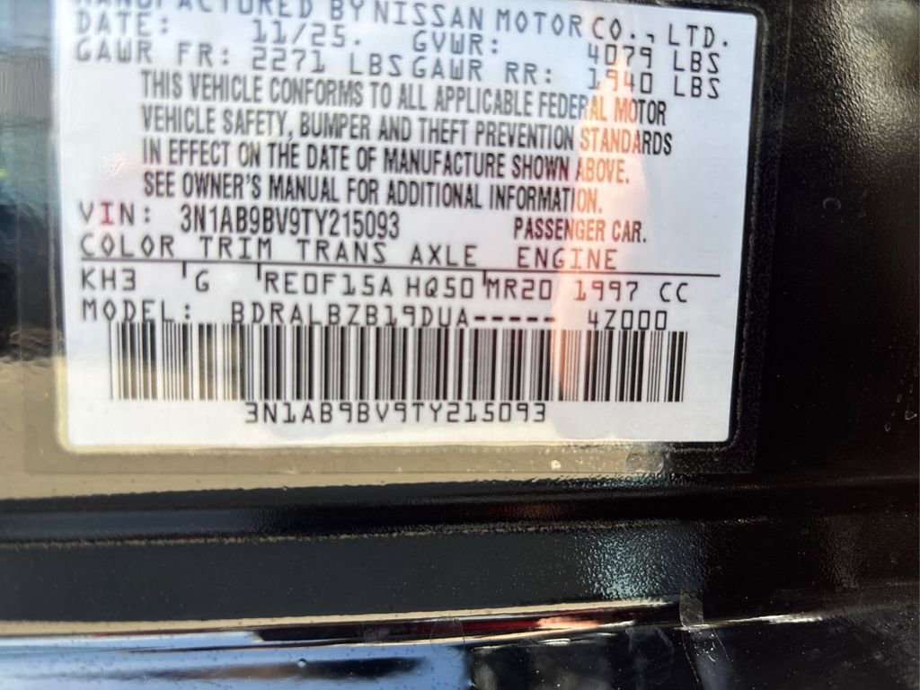 New 2026 Nissan Sentra S w/ Floor Mat Package image 12