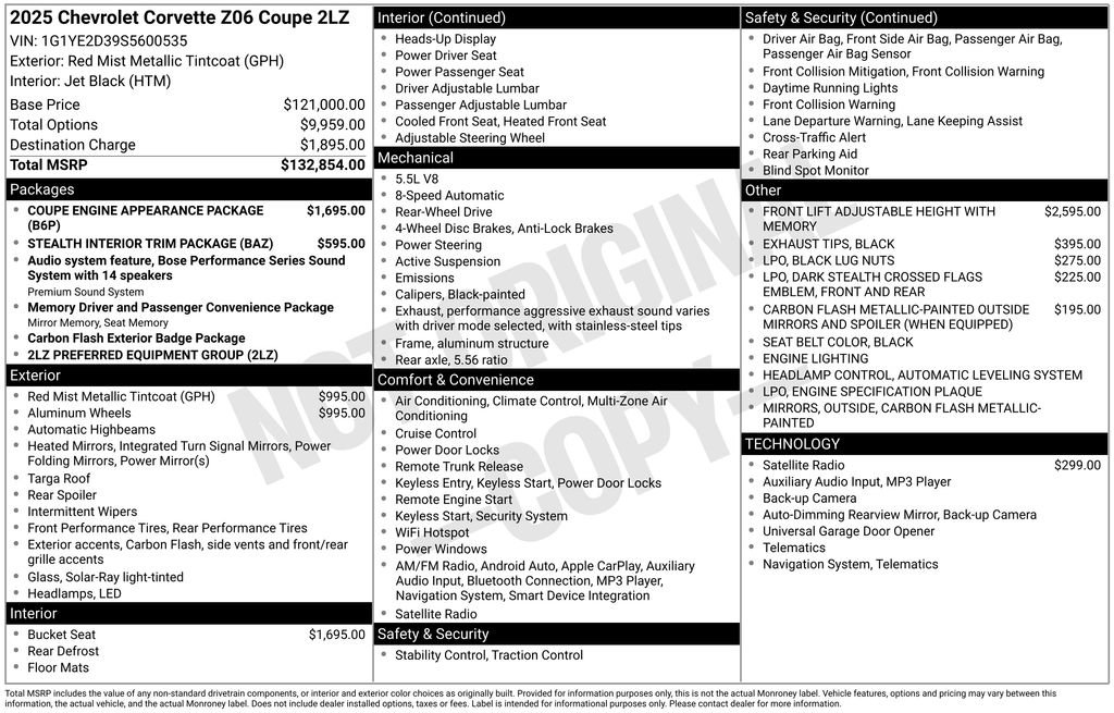 Used 2025 Chevrolet Corvette Z06 image 25