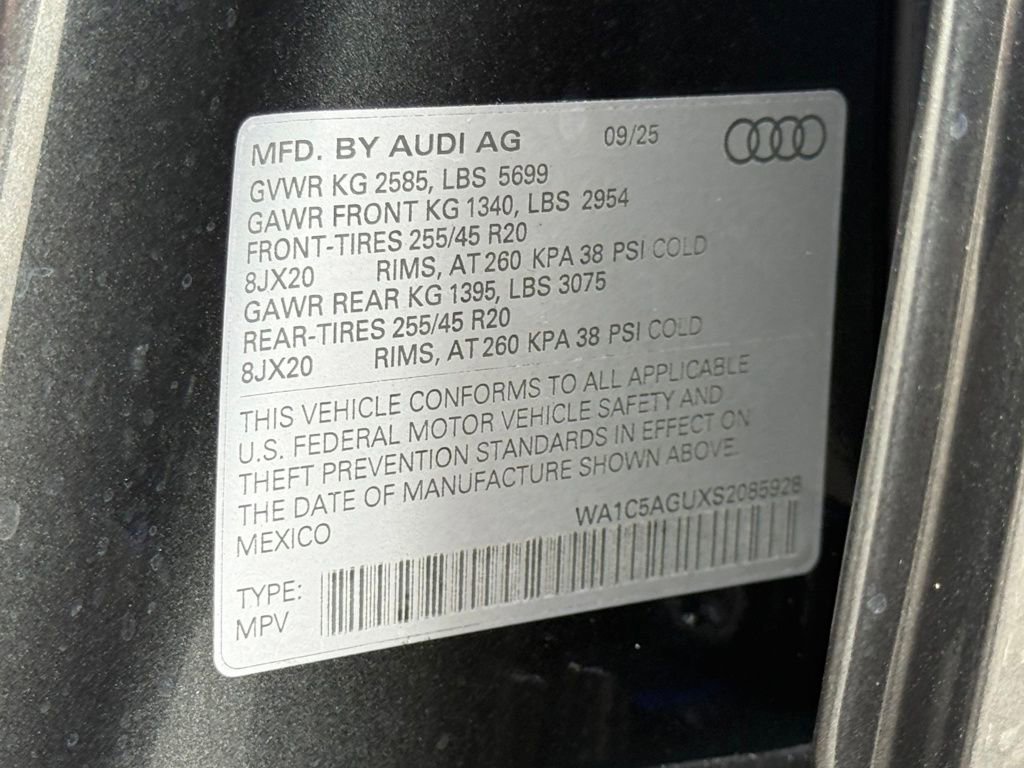 New 2025 Audi SQ5 Prestige image 83