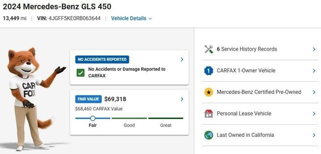 Certified 2024 Mercedes-Benz GLS 450 4MATIC image 3