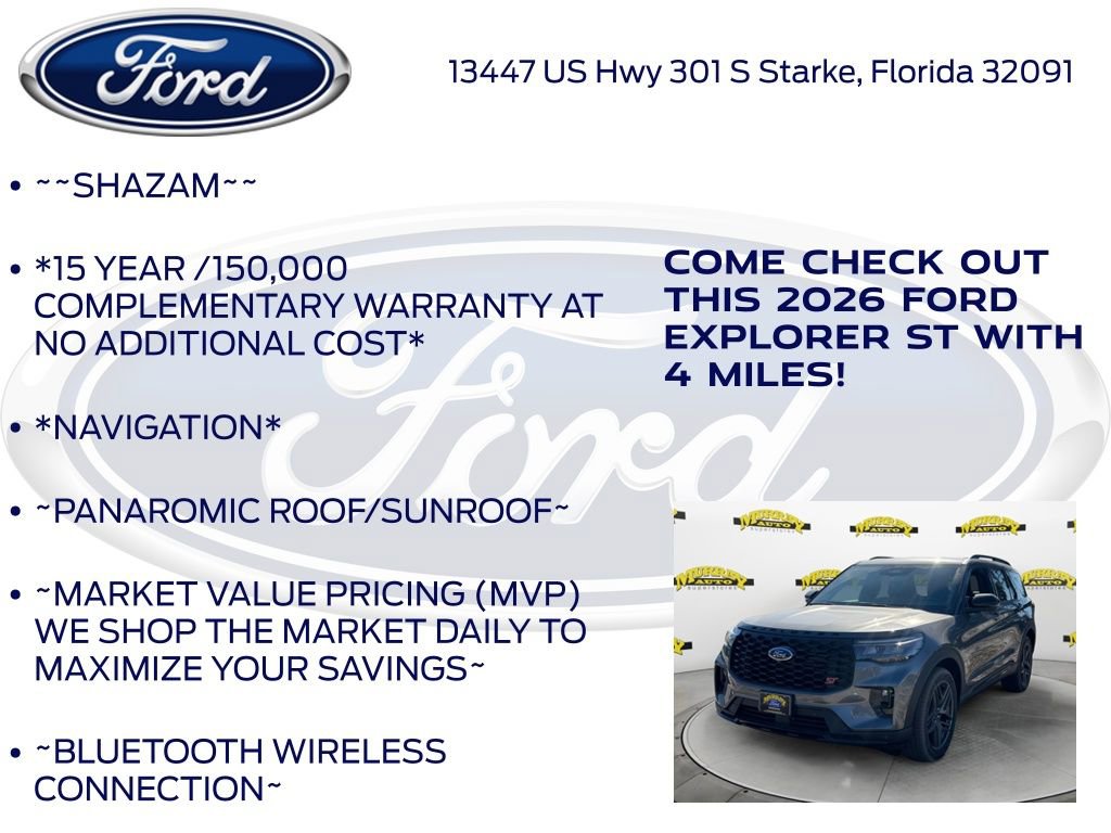 New 2026 Ford Explorer ST w/ Sun And Sound Package image 5