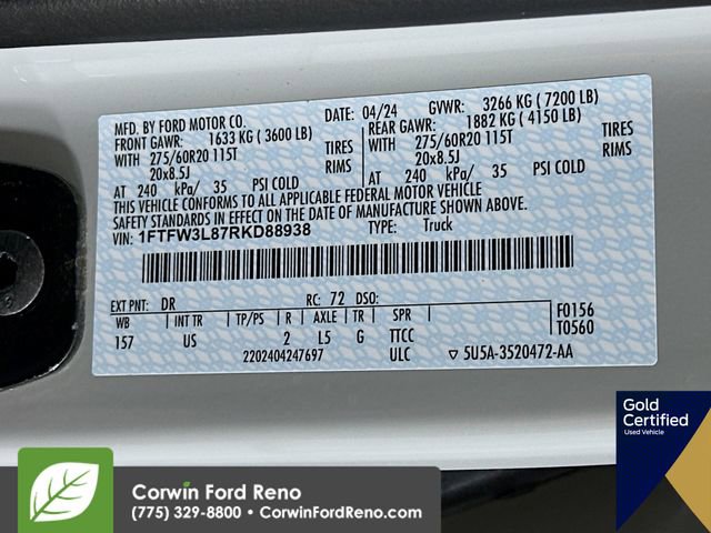 Certified 2024 Ford F150 XLT w/ Equipment Group 302A MID image 35