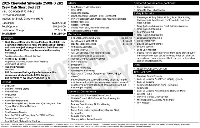Used 2026 Chevrolet Silverado 2500 ZR2 AWD/4WD image 40