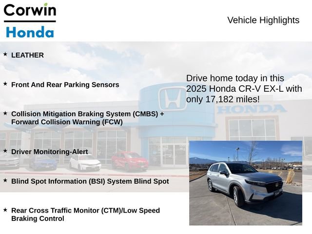 Used 2025 Honda CR-V EX-L image 6