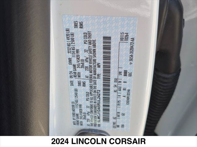Certified 2024 Lincoln Corsair AWD w/ Equipment Group 101A image 28