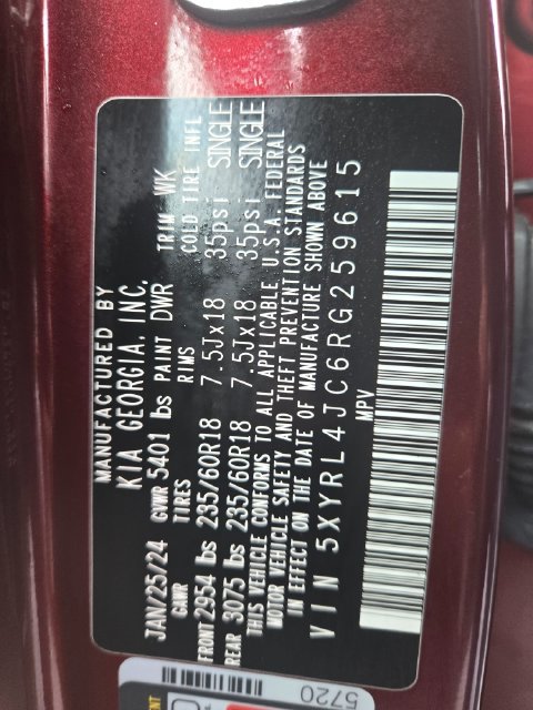 Used 2024 Kia Sorento S w/ Panoramic Sunroof Package FWD image 25