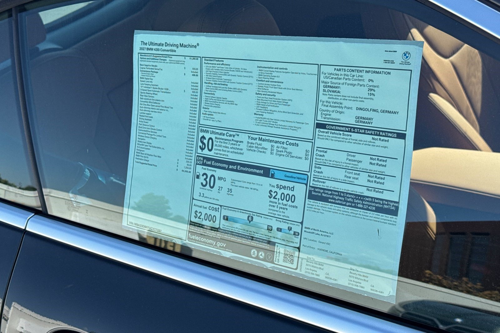 New 2027 BMW 430i Convertible w/ Convenience Package RWD image 29