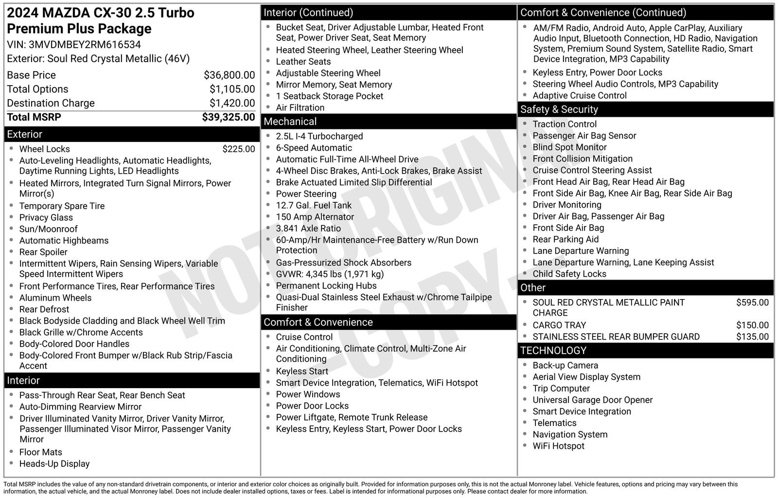 Certified 2024 MAZDA CX-30 2.5 Turbo w/ Premium Plus Pkg AWD/4WD image 30