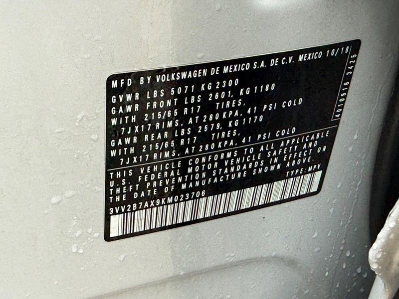 Used 2019 Volkswagen Tiguan SE w/ Panoramic Sunroof Package AWD/4WD image 31