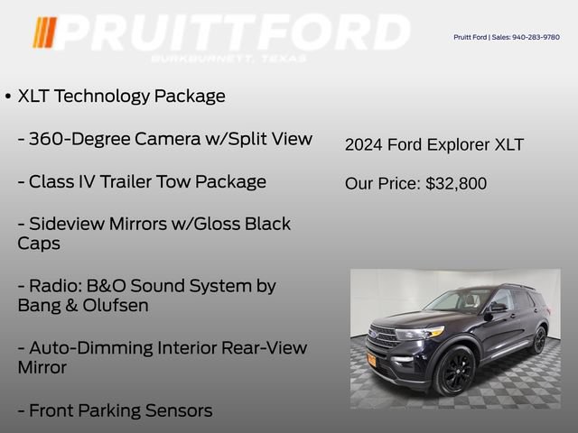 Used 2024 Ford Explorer XLT w/ Equipment Group 202A AWD/4WD image 13