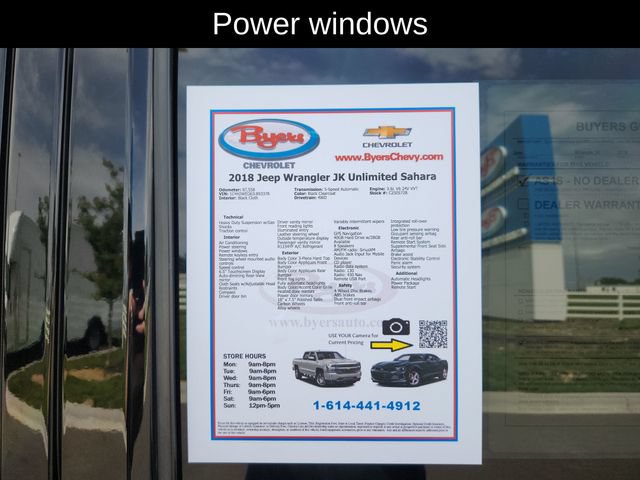 Used 2018 Jeep Wrangler Unlimited Sahara AWD/4WD image 12