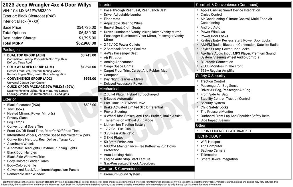 Used 2023 Jeep Wrangler Unlimited w/ Dual Top Group image 17