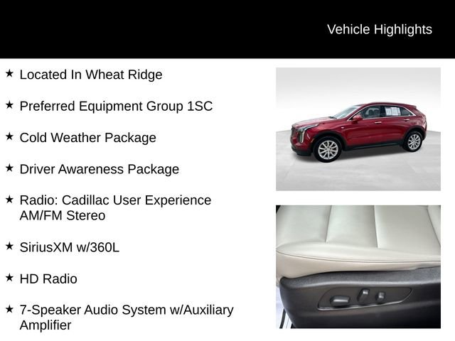 Certified 2023 Cadillac XT4 Luxury w/ Cold Weather Package image 8