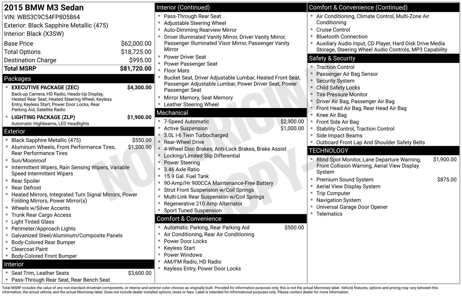 Used 2015 BMW M3 image 28