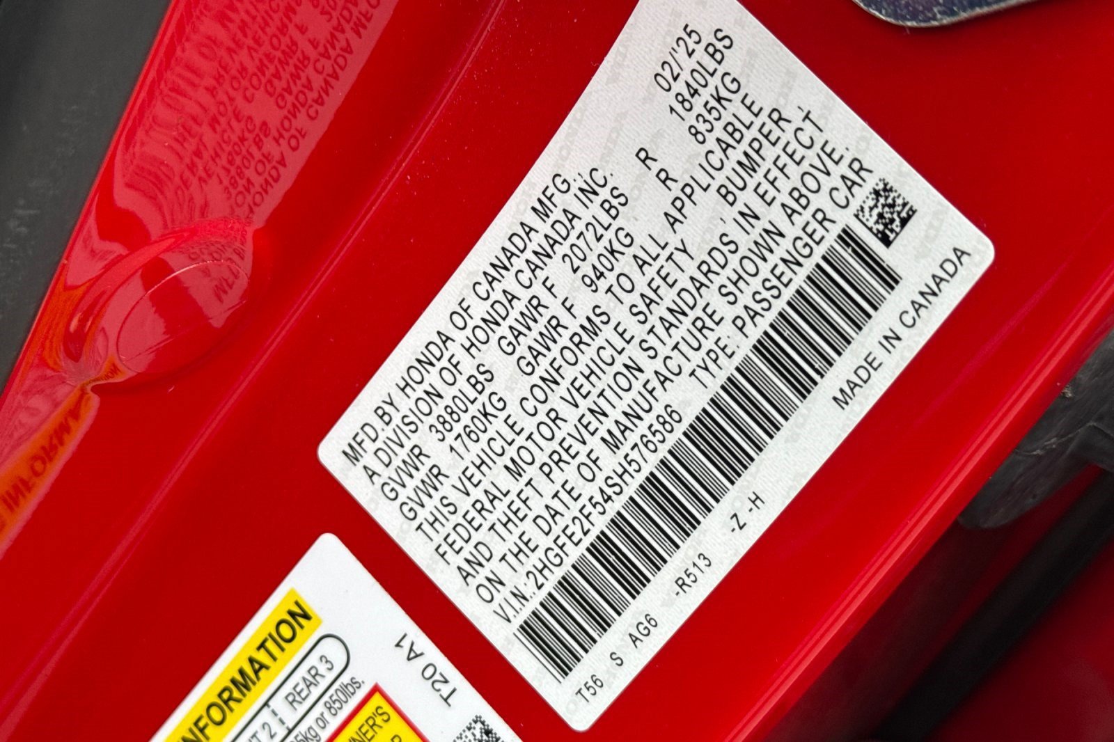 Certified 2025 Honda Civic Sport image 28