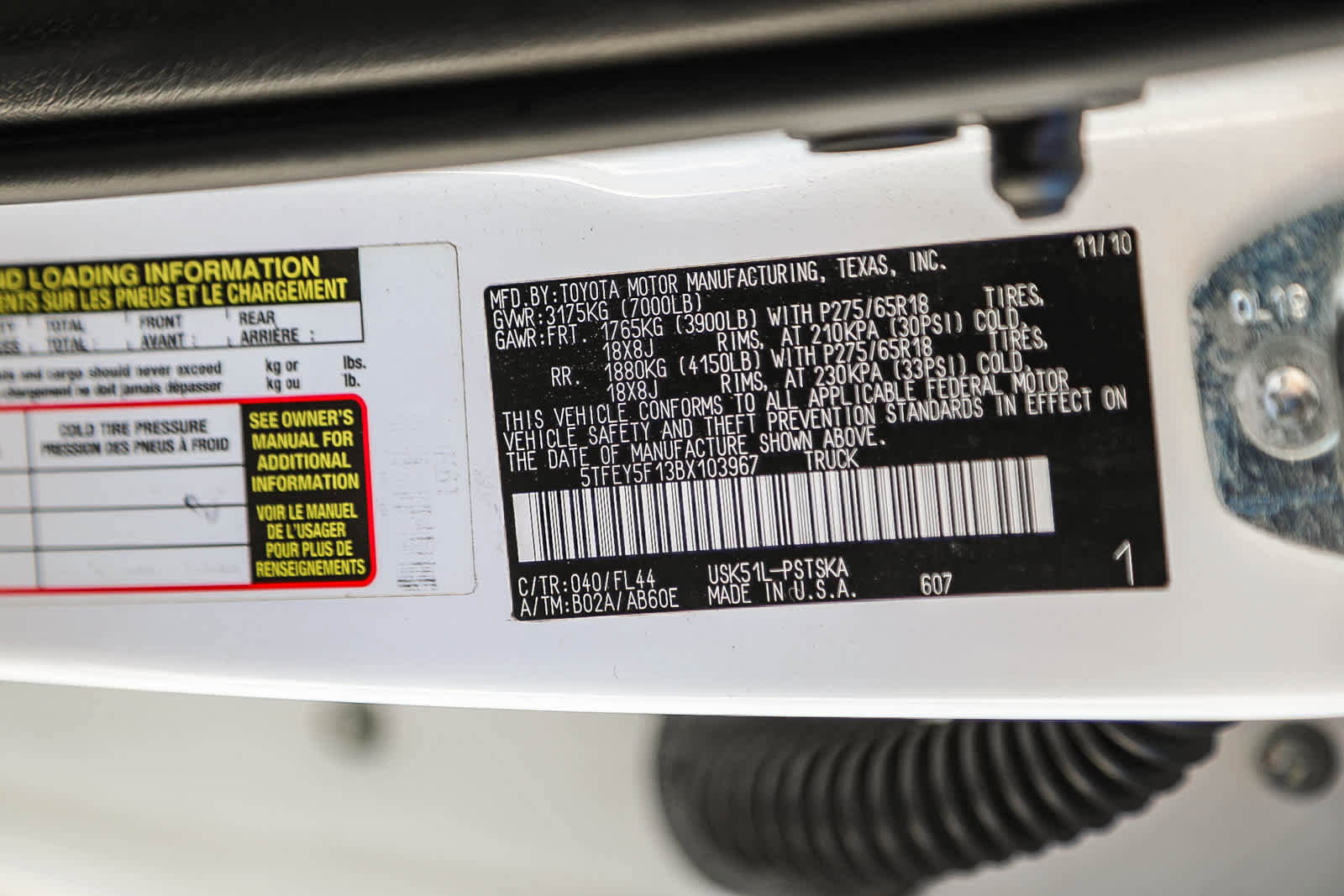 Used 2011 Toyota Tundra 2WD CrewMax w/ Tow Pkg image 27