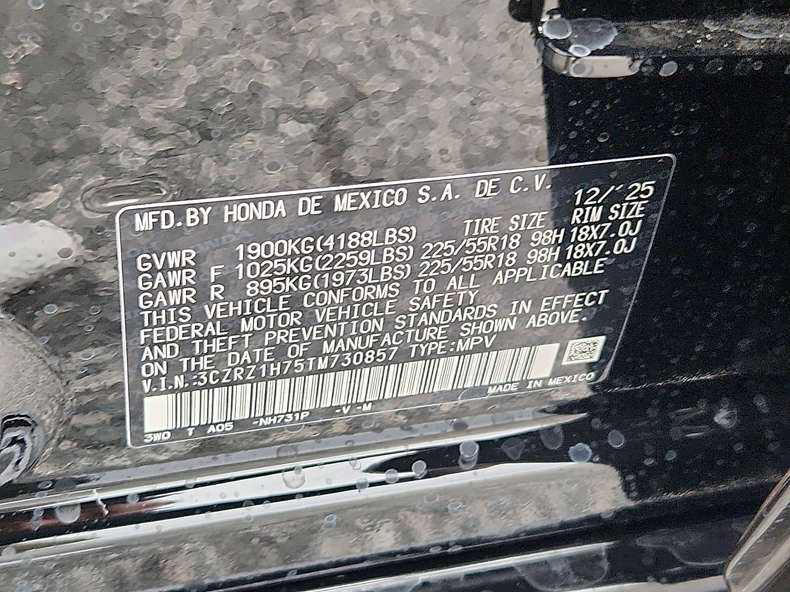 New 2026 Honda HR-V EX-L image 17