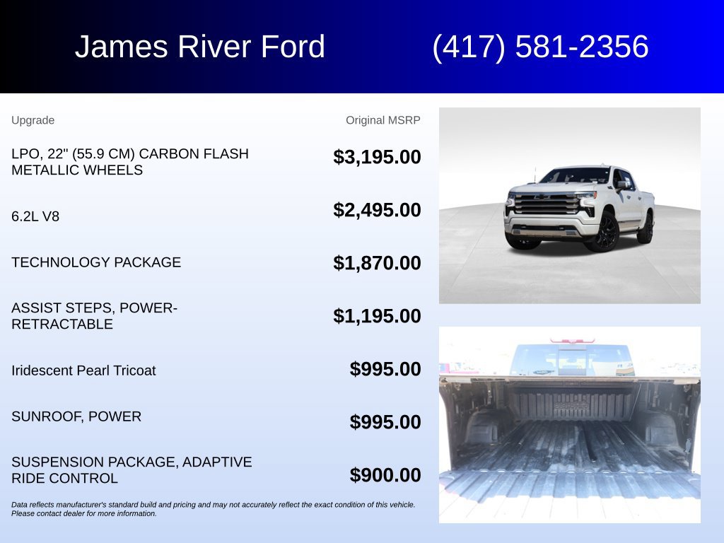 Used 2022 Chevrolet Silverado 1500 High Country w/ Technology Package AWD/4WD image 5