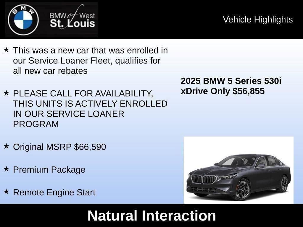 Used 2025 BMW 530i xDrive w/ Premium Package image 87