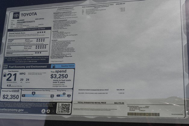 New 2026 Toyota 4Runner Limited AWD/4WD image 15