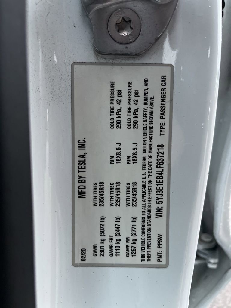 Used 2020 Tesla Model 3 Long Range AWD/4WD image 10