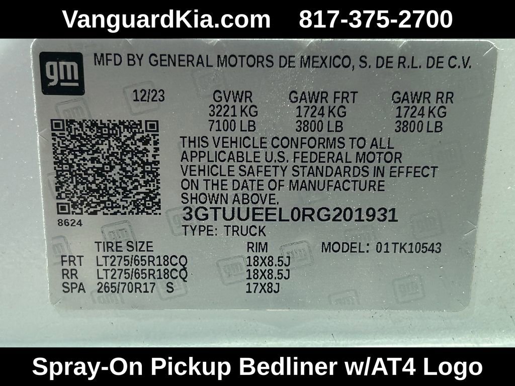 Used 2024 GMC Sierra 1500 AT4 w/ Technology Package AWD/4WD image 36