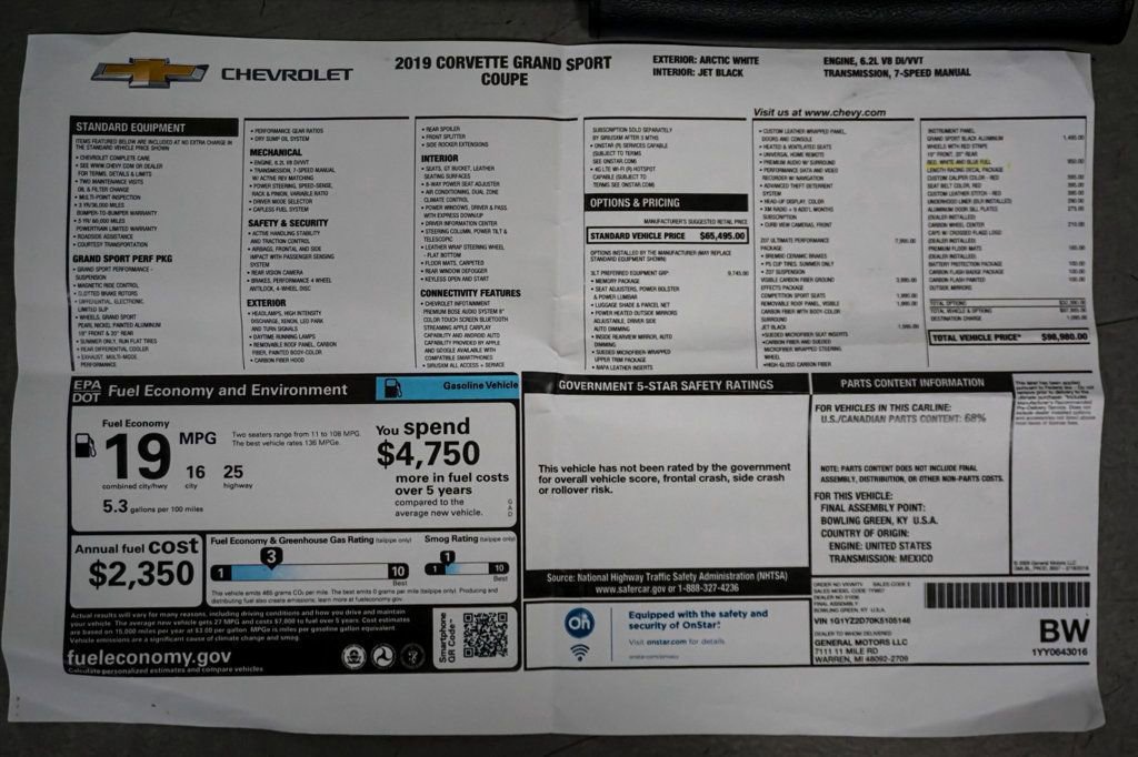 Used 2019 Chevrolet Corvette Grand Sport image 94