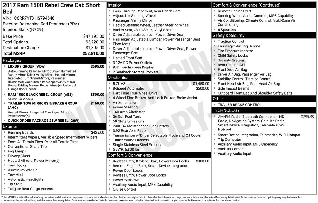 Used 2017 RAM 1500 Rebel w/ Luxury Group image 39