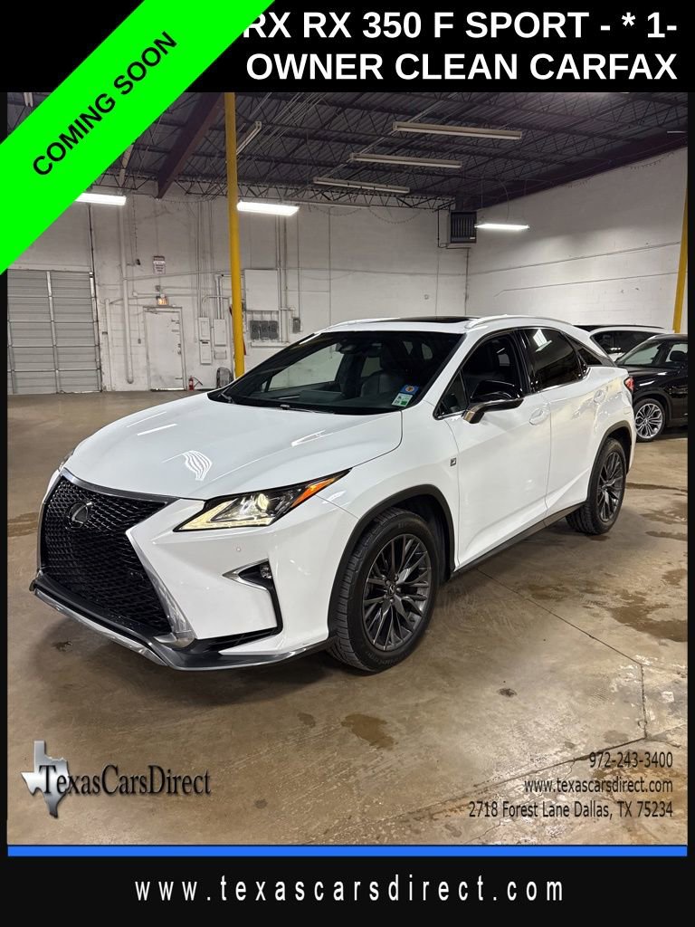 Used 2016 Lexus RX 350 F Sport w/ Accessory Package image 1
