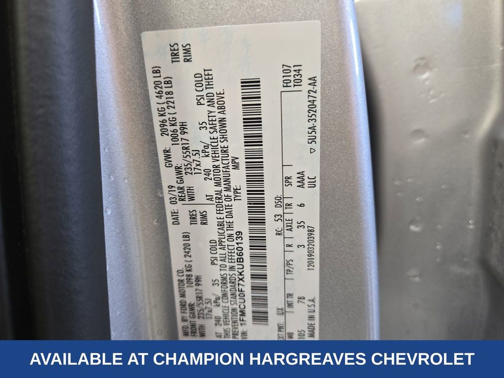 Used 2019 Ford Escape S image 43