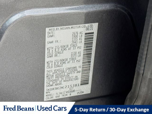 Used 2022 Nissan Pathfinder SV image 33