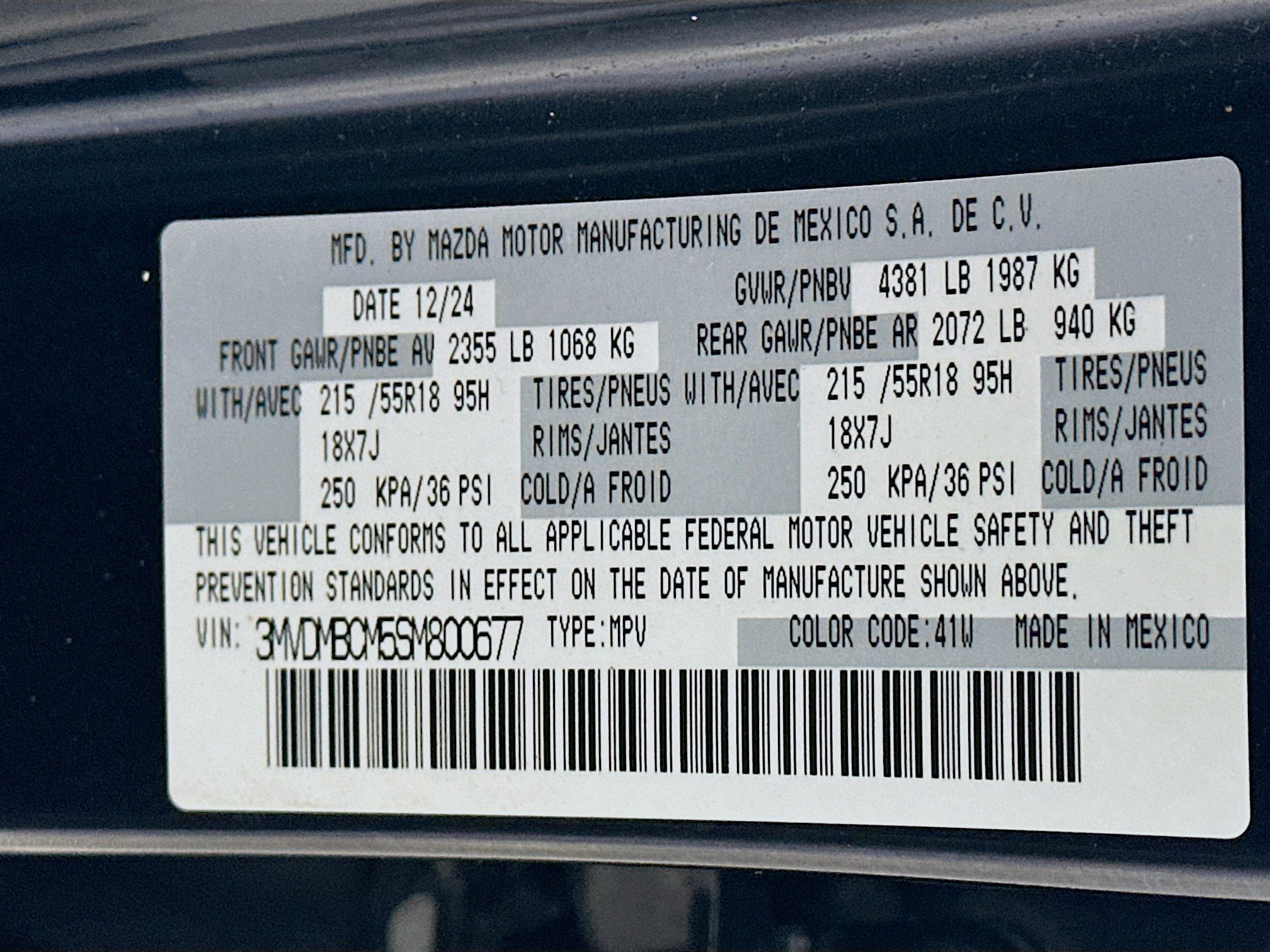 Used 2025 MAZDA CX-30 AWD 2.5 S w/ Preferred Package image 12