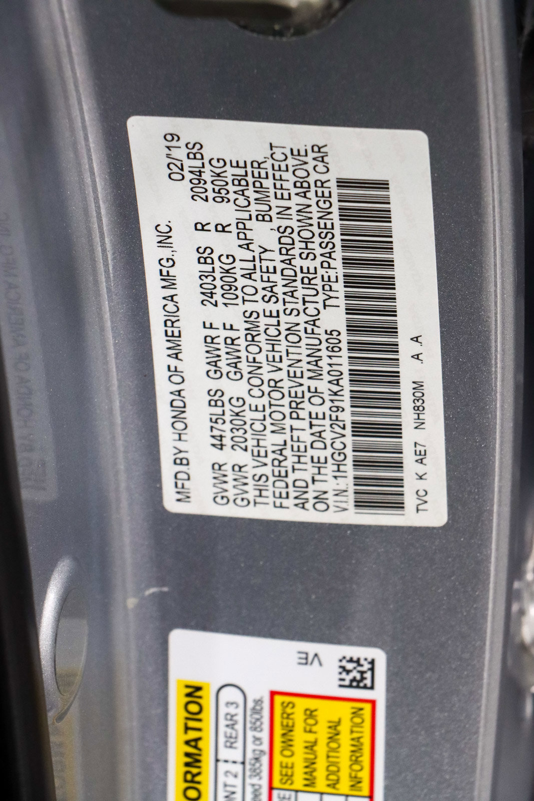 Used 2019 Honda Accord Touring image 31