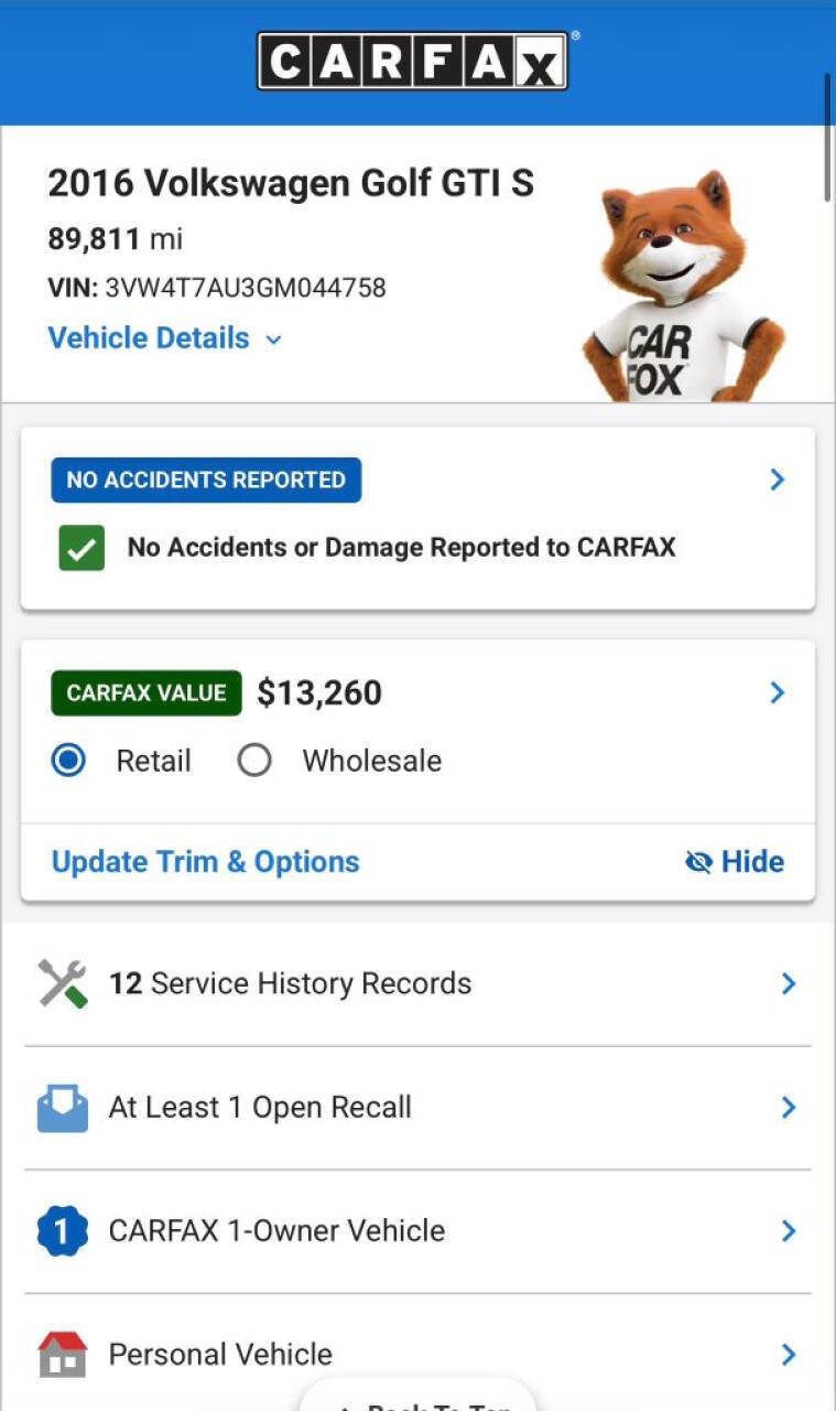 Used 2016 Volkswagen GTI S FWD image 17