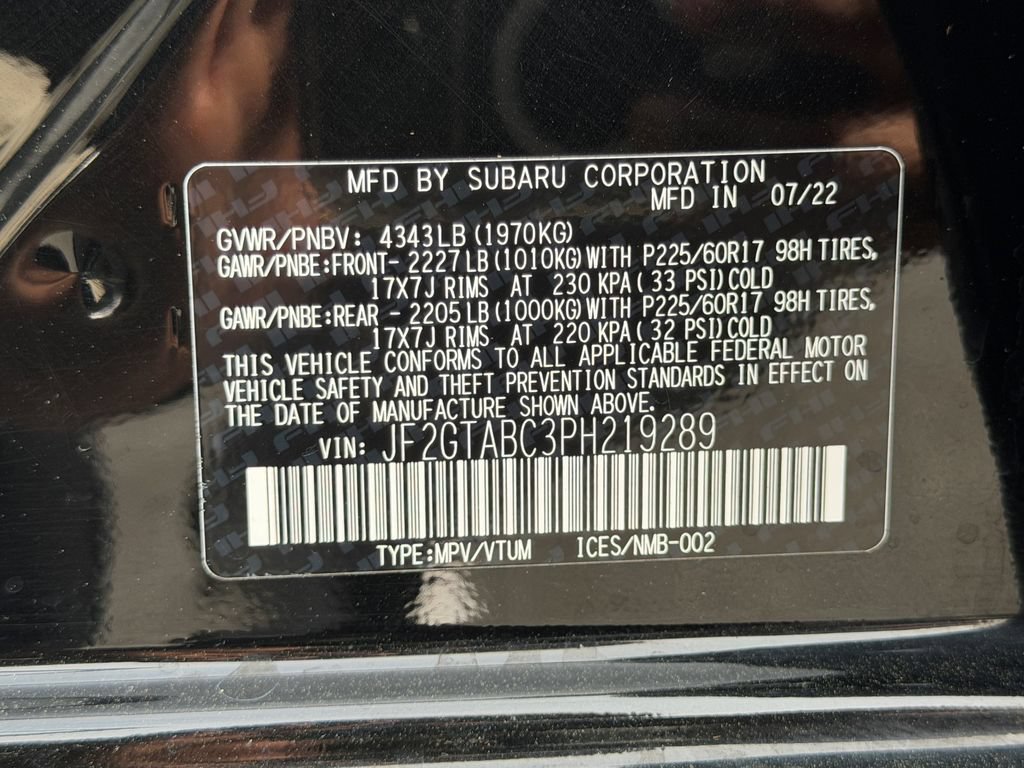 Used 2023 Subaru Crosstrek 2.0i AWD/4WD image 34