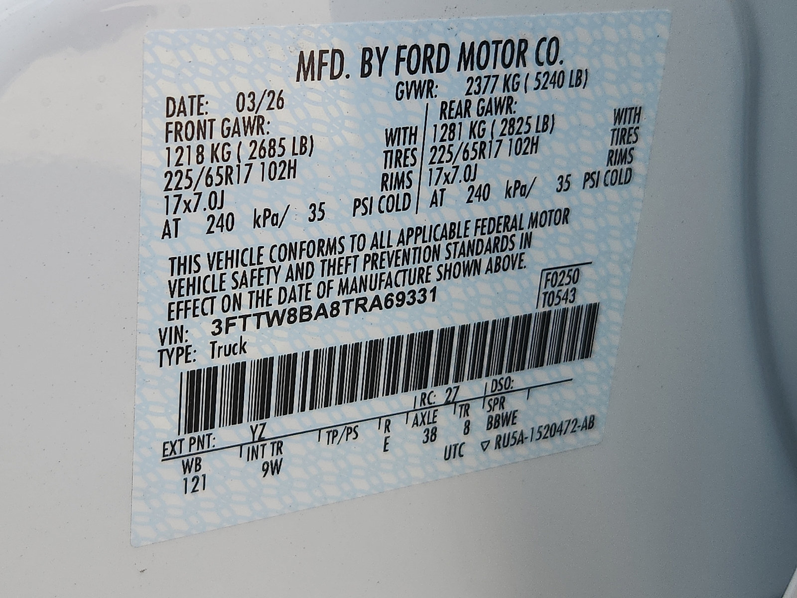 New 2026 Ford Maverick XL AWD/4WD image 16