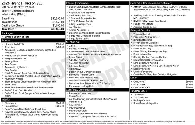 Certified 2026 Hyundai Tucson SEL Plus AWD/4WD image 12