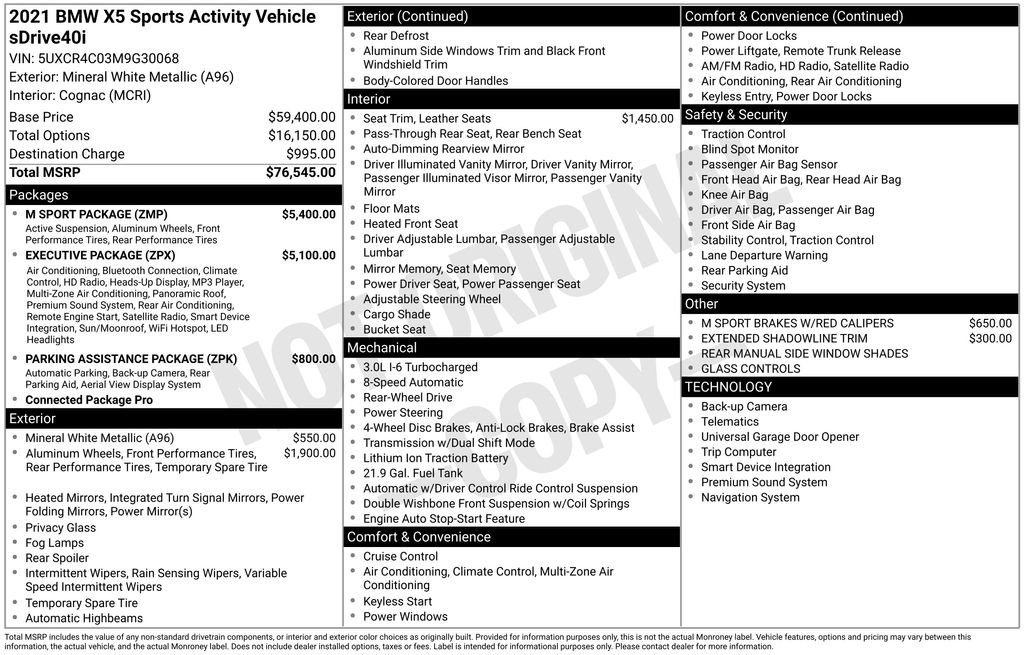 Used 2021 BMW X5 sDrive40i w/ M Sport Package RWD video 2