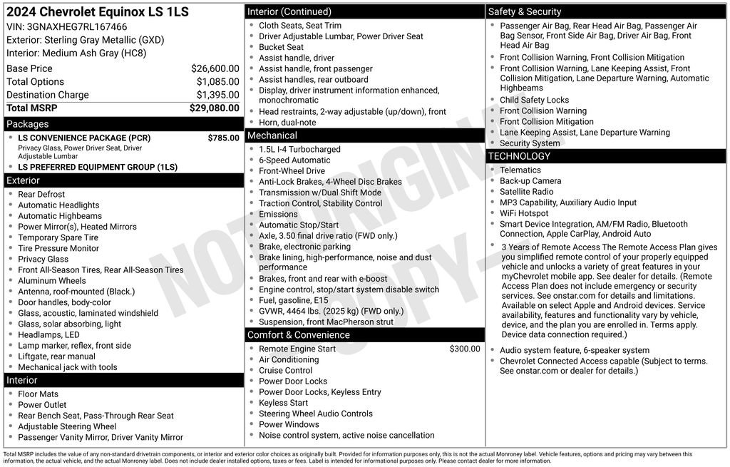 Used 2024 Chevrolet Equinox LS w/ LS Convenience Package FWD image 35