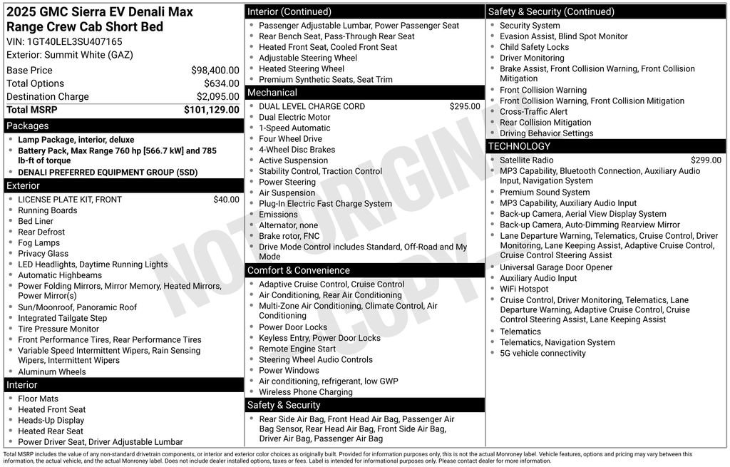 Used 2025 GMC Sierra EV Denali AWD/4WD image 5