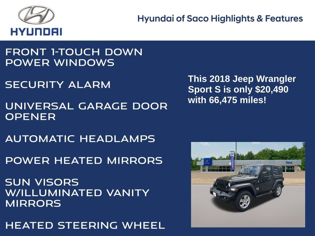Used 2018 Jeep Wrangler Sport image 16