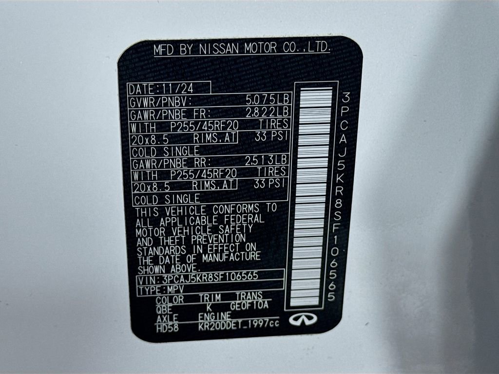 Certified 2025 INFINITI QX55 Essential image 42