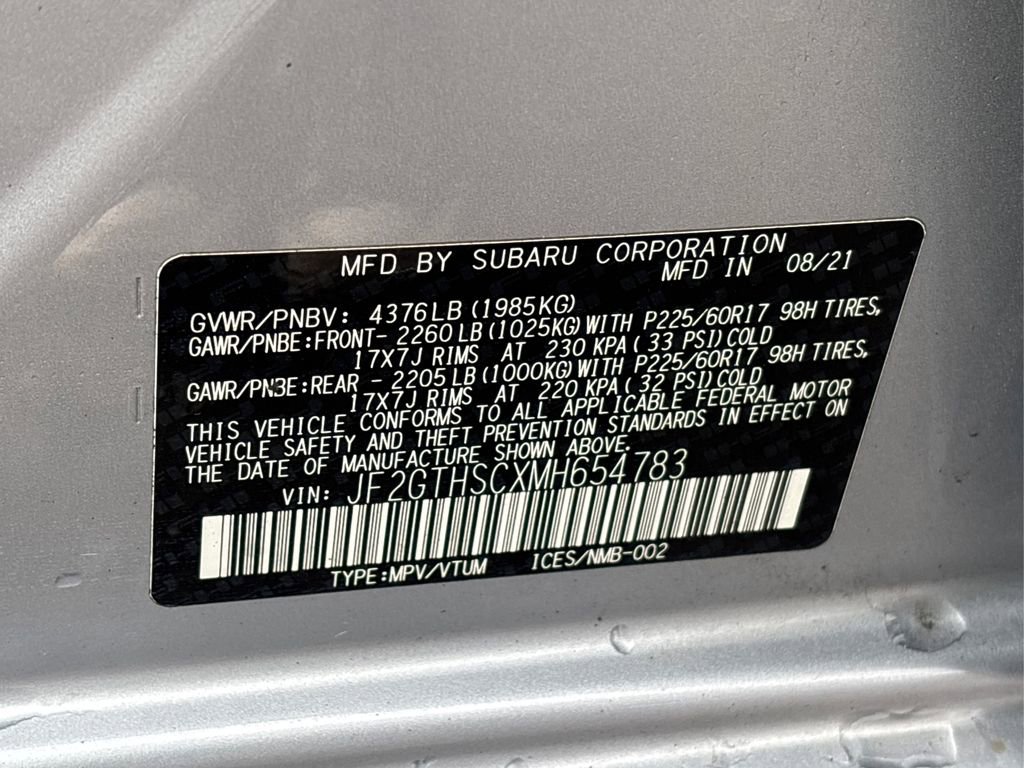 Used 2021 Subaru Crosstrek 2.5i Sport w/ Moonroof Package image 16