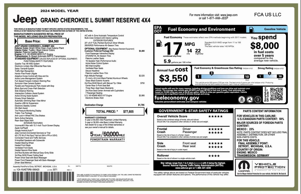 Certified 2024 Jeep Grand Cherokee L Summit video 2