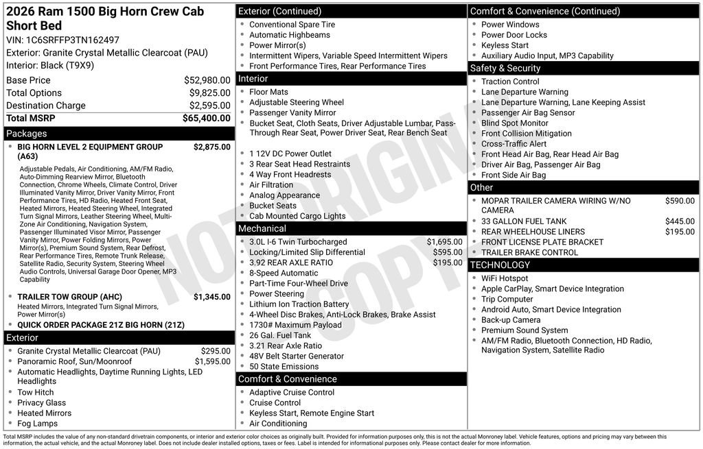 New 2026 RAM 1500 Big Horn image 39
