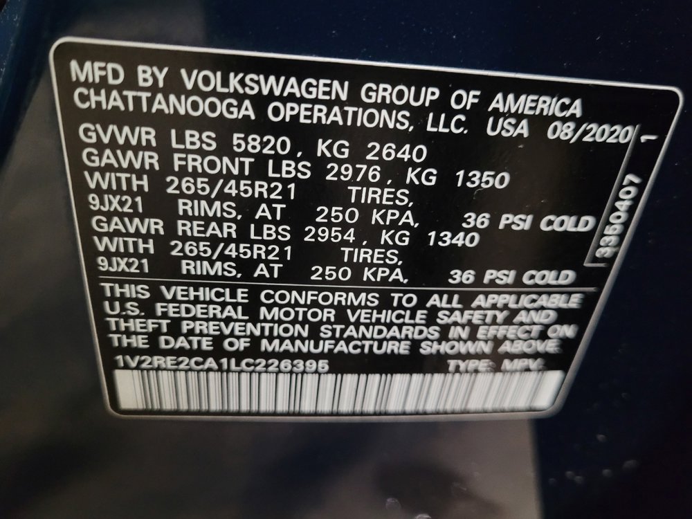 Used 2020 Volkswagen Atlas Cross Sport SEL R-Line image 33